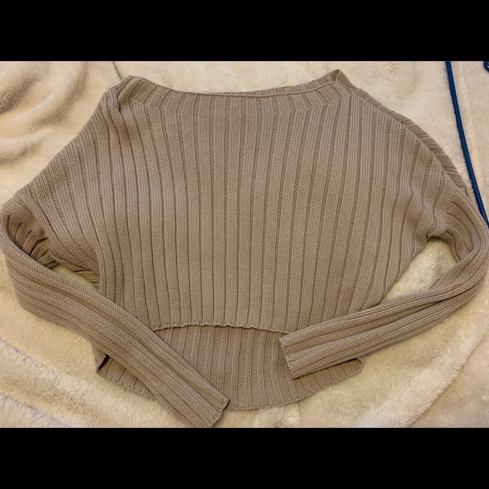 Cropped express sweater